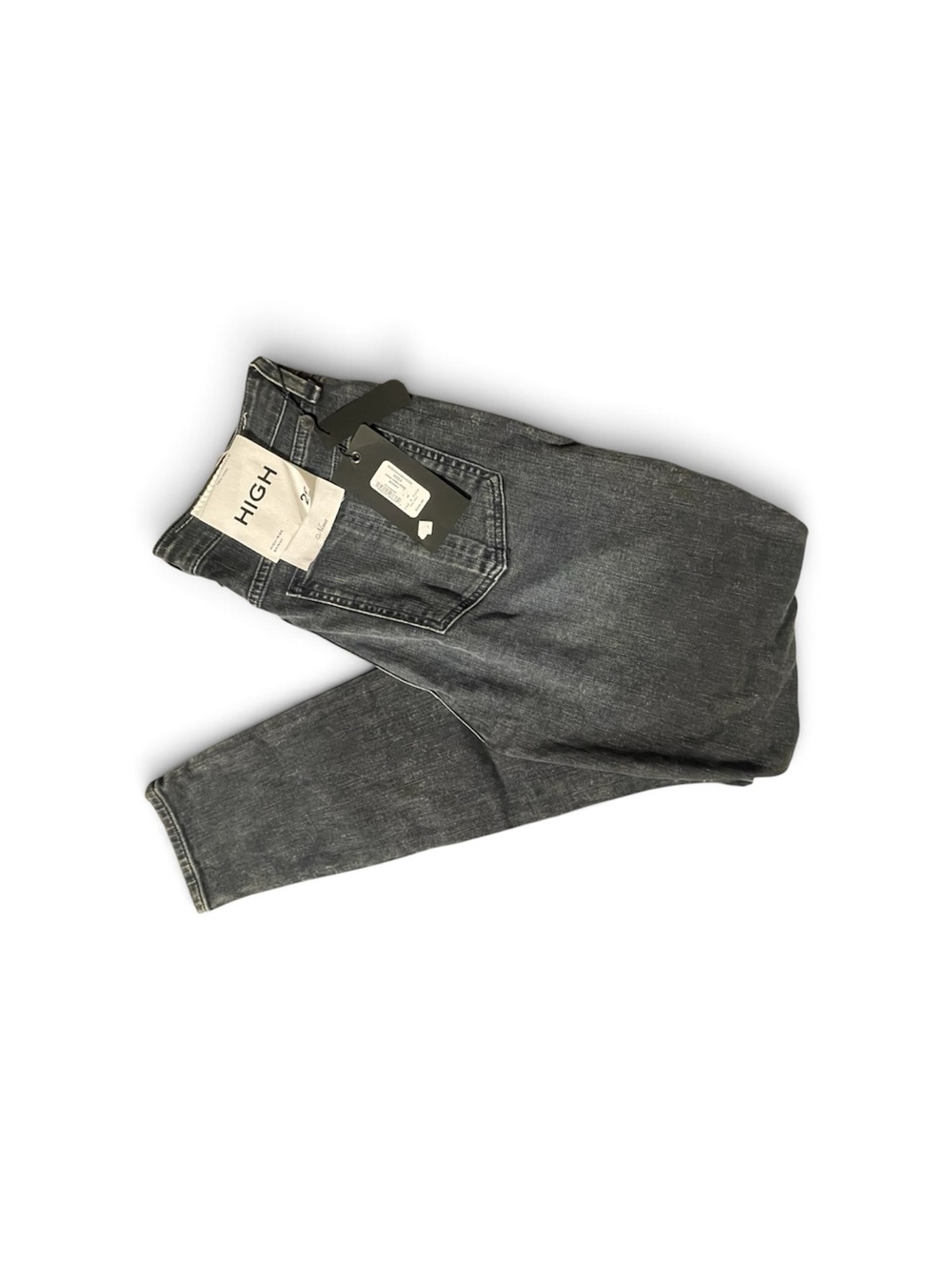 rag & bone High-Rise Skinny Jeans - Charcoal Gray Wash